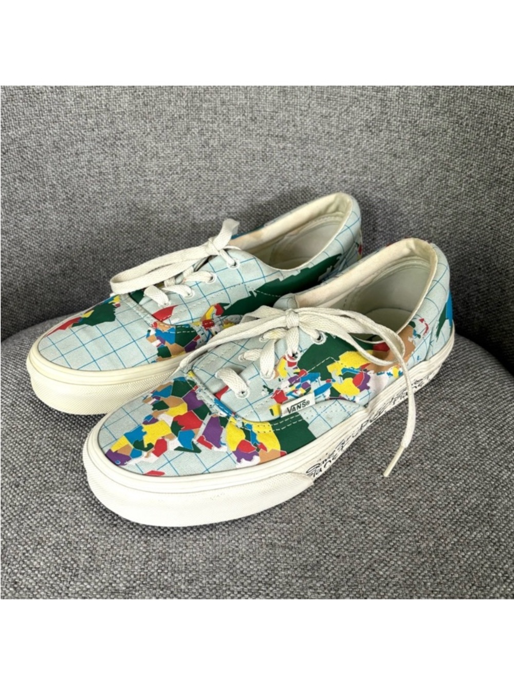 Vans Limited Edition Save our Planet World Map Sneakers Men’s 5 / Women’s 6.5